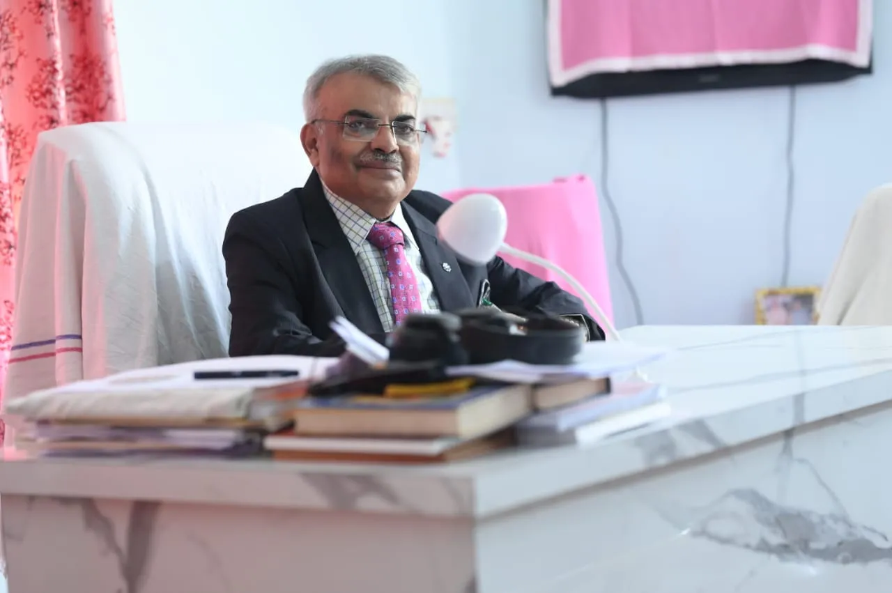 Abhishek Shrivastava at his consulting desk, Ranchi